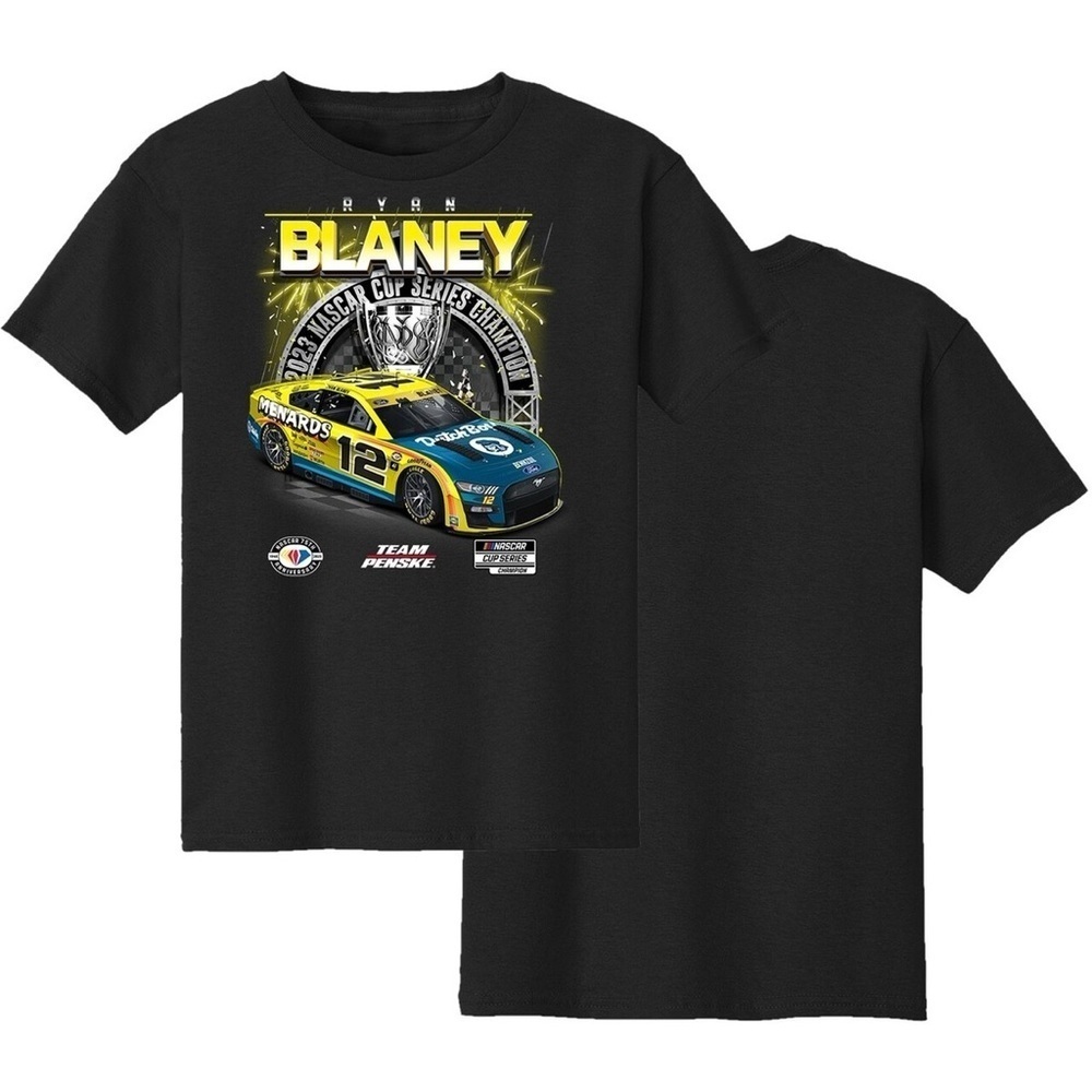 Ryan Blaney 2023 Menards NASCAR Cup Championship Short Sleeve Tee